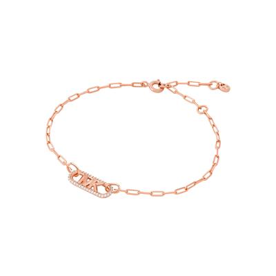 Armband MICHAEL KORS "PREMIUM, EMPIRE, OVAL, MKC1656CZ", rosa (roségoldfarben, kristallweiß, kristallweiß), Armbänder, Damen, Silber 925 (Sterlingsilber), mit Zirkonia (synth.) Image