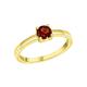 Fingerring FIRETTI "Schmuck Geschenk Silber 925 Damenring Verlobungsring Solitär" Fingerringe Gr. 54, Silber 925 (Sterlingsilber), 2 mm, goldfarben (gelbgoldfarben, rot, rot) Damen Fingerringe