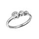 Fingerring FIRETTI "Schmuck Geschenk Silber 925 Silberring Ring glitzernd" Fingerringe Gr. 58, Silber 925 (Sterlingsilber), 2,1 mm, silberfarben (silberfarben, kristallweiß, kristallweiß) Damen Fingerringe