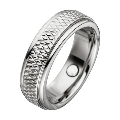 Fingerring JOBO Gr. 54, silber (edelstahlfarben), Fingerringe, Damen, 54, Edelstahl, Edelstahl Image