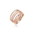 Ring-Set ELLI "Stapelring Stacking Boho Set (5 tlg.) 925 Sterling Silber" Gr. 58, rosa (rosegold), Fingerringe, Damen, 58mm, ohne Stein, Silber 925 (Sterlingsilber)