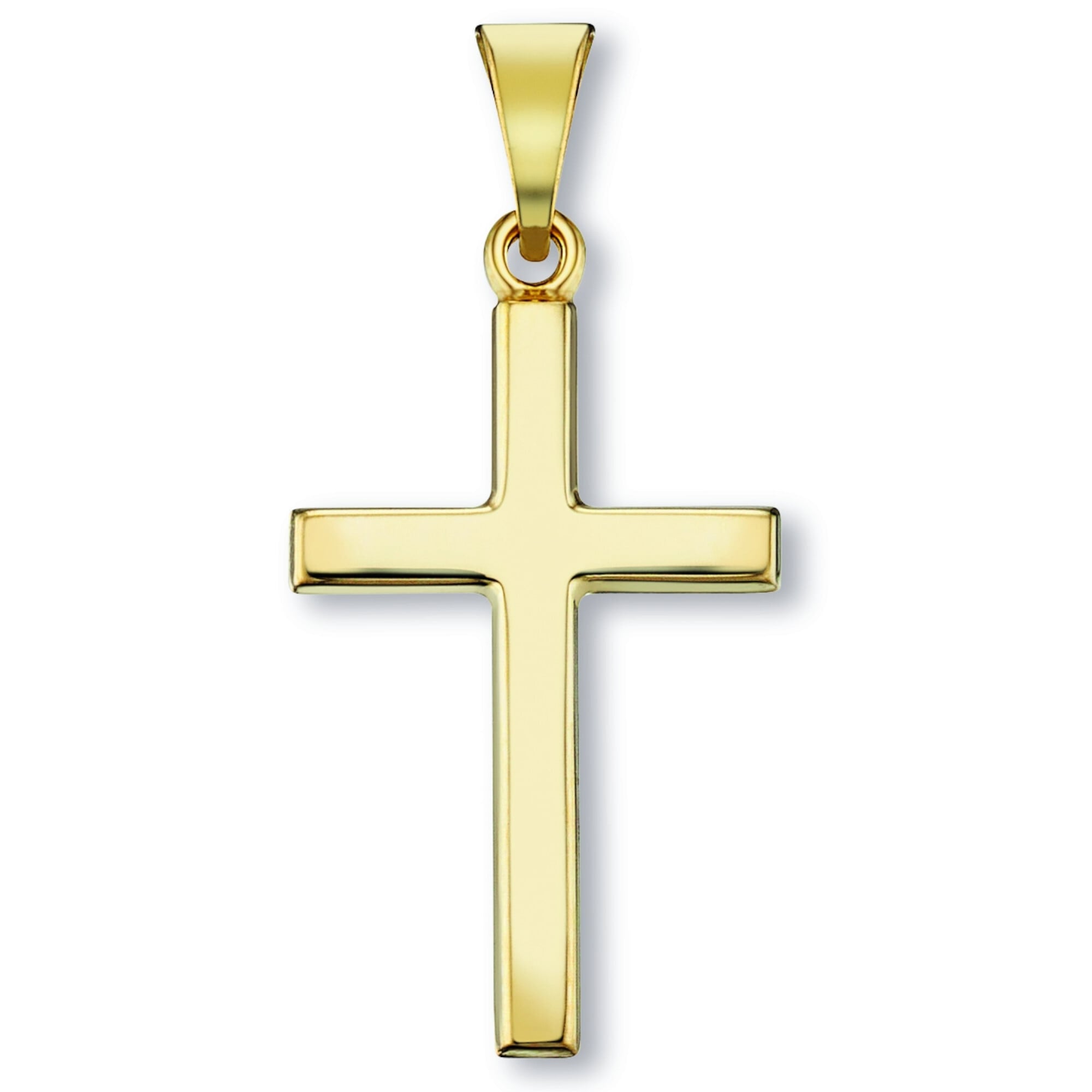 Kettenanhänger ONE ELEMENT "Kreuz Anhänger aus 333 Gelbgold", gold, Schmuckanhänger, Damen, Gelbgold 333 Gold, Gelbgold 333, Gold, Kettenanhänger, Damen Gold Schmuck