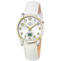 Funkuhr MASTER TIME "Basic, MTLA-10799-42L" Armbanduhren weiß Damen Quarzuhren Armbanduhr, Damenuhr, Datum, Leuchtzeiger