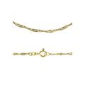 Collierkettchen FIRETTI "Schmuck Geschenk Gold 333 Halsschmuck Halskette Goldkette Singapur" Halsketten Gr. 45, Gelbgold 585, Breite: 1,7 mm, gelb (gelbgoldfarben) Damen Colliers