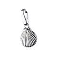 Charm-Einhänger GIORGIO MARTELLO MILANO "Muschel strukturiert, Silber 925" Charms silberfarben (silber) Damen Charms Anhänger