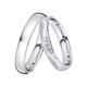 Trauring DOOSTI "Schmuck Geschenk Silber 925 Ehering Partnerring LIEBE" Fingerringe Gr. 66, ohne Zirkonia, Silber 925 (Sterlingsilber), 3,5 mm, silberfarben Trauringe