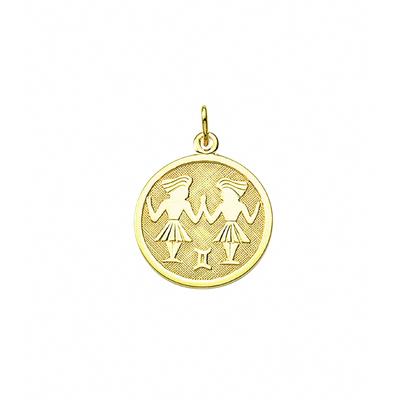 Ketten-Anhänger ADELIA´S "Damen & Herren 333 Gold Sternzeichen Anhänger Zwilling Ø 16 mm", gold, Schmuckanhänger, Damen, Damen, Zwilling, Gelbgold 333-Gold, Gelbgold 333, Gold, Goldschmuck für Damen & Herren