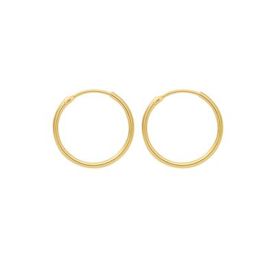 Paar Creolen ADELIA´S "585 Gold Ohrringe Creolen Ø 20 mm", gold, Ohrringe, Damen, Damen, Gelbgold 585, Goldschmuck für D