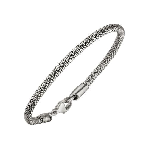 Silberarmband JOBO, silber (silber 925), Armbänder, Damen, Silber 925 (Sterlingsilber), 925 Silber 19 cm