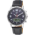 Funkchronograph ETT "Professional, EGS-11550-11L" Armbanduhren schwarz Herren Solaruhren