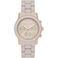 Chronograph MICHAEL KORS "RUNWAY, MK7386" Armbanduhren rosegold (hellgrau) Damen Quarzuhren