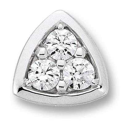 Ketten-Anhänger ONE ELEMENT "Zirkonia Anhänger aus 333 Weißgold", silber, Schmuckanhänger, Damen, mit Zirkonia, Weißgold 333-Gold, Weißgold 333, Gold, Damen Gold Schmuck