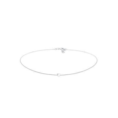 Collier ELLI "Choker Herz Liebe 925 Silber", silber, Halsketten, Damen, 38, ohne Stein, Silber 925 (Sterlingsilber), L: 38cm Image