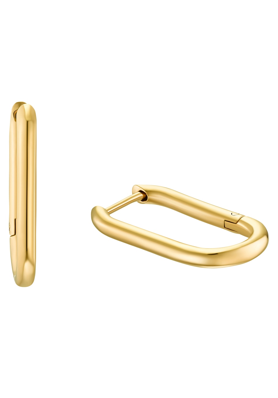 Paar Creolen S.OLIVER "2033906", gold (gelbgoldfarben), Ohrringe, Damen, Edelstahl