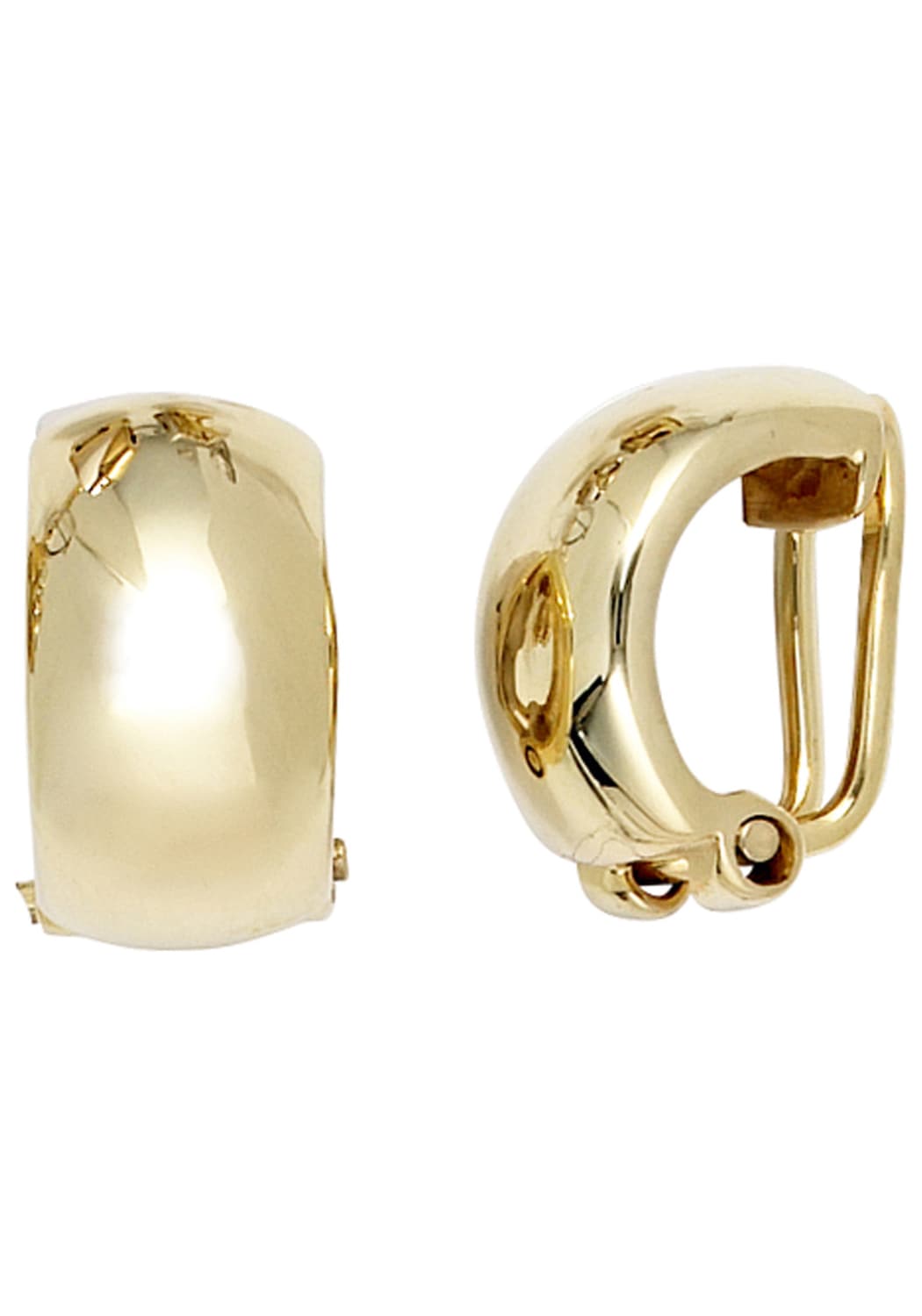 Paar Ohrclips JOBO, gold (gelbgold 333), Ohrringe, Gelbgold 333, 333 Gold Image