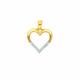 Kette ohne Anhänger ADELIA´S "333 Gold Herz mit Zirkonia" Halsketten goldfarben (gold) Damen Ketten ohne Anhänger