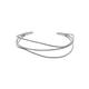 Armspange SKAGEN "KARIANA, SKJ1124040" Armbänder Gr. Edelstahl, silberfarben (edelstahlfarben) Damen Armspange Armspangen