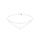 Collier ELLI "Choker Layer Halbmond und Sterne 925er Silber" Halsketten Gr. 36, Silber 925 (Sterlingsilber), Länge: 36 cm, silberfarben (silber) Damen Colliers Halsschmuck