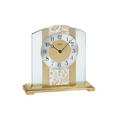 Tischuhr AMS "T1123", gold (transparent, goldfarben), Tischuhren, Wohnzimmer, Esszimmer,Made in Germany Image