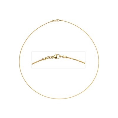 Halsreif JOBO, gelb (gelbgold 750), Halsketten, Damen, Gelbgold 750, L: 45cm, 750 Gold 45 cm 1,1 mm Image