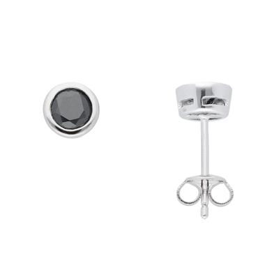 Paar Ohrhänger ADELIA´S "1 Paar 925 Silber Ohrringe / Ohrstecker mit Zirkonia Ø 6,5 mm", bunt, Ohrringe, Damen, Damen, Silber 925 (Sterlingsilber), 925 Sterling Silber mit Zirkonia Silberschmuck für Damen Image