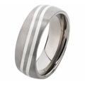 Partnerring FIRETTI "Schmuck Geschenk "LIEBE" Titan" Fingerringe Gr. 23, ohne Zirkonia, Titan-Silber 925 (Sterlingsilber), 8 mm, silberfarben (titanfarben, silberfarben) Freundschaftsringe