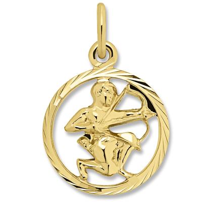 Sternzeichen-Anhänger ONE ELEMENT "Schütze Sternzeichen Anhänger aus 333 Gelbgold", gold, Schmuckanhänger, Damen, Schütze, Gelbgold 333, Damen Gold Schmuck Schütze