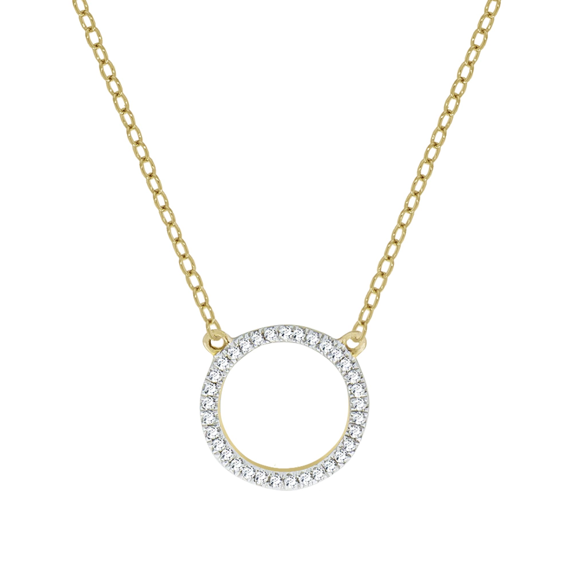 Kette mit Anhänger VIVANCE "375 Gelbgold zweifarbig", gelb, Halsketten, Damen, 42/45cm, 0,05, Gold, L: 45 B: 9mm, glänzend, B:9mm Image