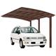 Einzelcarport XIMAX "Portoforte Typ 110 Standard-mattbraun" Carports Gr. H: 240 cm, braun Carports