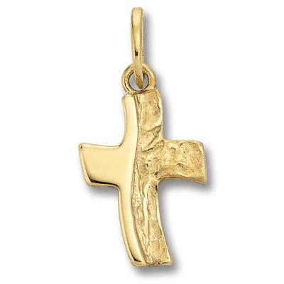 Ketten-Anhänger ONE ELEMENT "Kreuz Anhänger aus 333 Gelbgold", gold, Schmuckanhänger, Damen, Gelbgold 333-Gold, Gelbgold 333, Gold, Damen Gold Schmuck