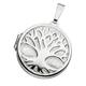 Medallion-Anhänger JOBO "Anhänger Medaillon Baum rund" Schmuckanhänger Gr. Silber 925 (Sterlingsilber), silberfarben (silber 925) Damen Anhänger