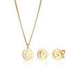 Schmuckset ELLI "Spirale Verspielt Basic Set 925 Silber" Schmuck-Sets Gr. OneSize, goldfarben (gold) Damen Schmucksets