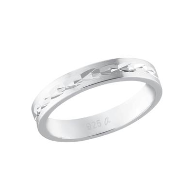 Fingerring AMOR "Classy-Chic" Gr. 50, silber (silberfarben), Fingerringe, Damen, 50, Silber 925 (Sterlingsilber), 3mm Image