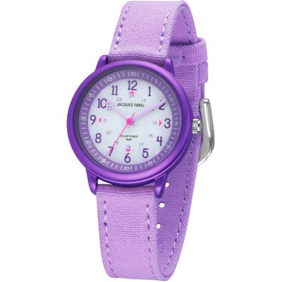 Solaruhr JACQUES FAREL "ORSO 3110", lila, Armbanduhren, Kinder, Armbanduhr, Kinderuhr, ideal auch als Geschenk Image