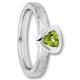 Silberring ONE ELEMENT "Peridot Ring aus 925 Silber" Fingerringe Gr. 60, Silber 925 (Sterlingsilber), silberfarben (silber) Damen Fingerringe