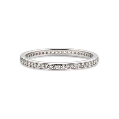 Fingerring BRUNO BANANI "Schmuck Geschenk Silber 925 Damenring Memoire Eternity" Gr. 53, silber (silberfarben, kristallweiß, kristallweiß), Fingerringe, Damen, 53, Silber 925 (Sterlingsilber), 2,1mm, mit Zirkonia (synth.) Image
