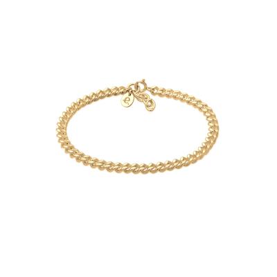 Armband ELLI PREMIUM "Panzerkette Massiv Basic Blogger Trend 925 Silber" Gr. 16, gold, Armbänder, Damen, 16cm, ohne Stein, Silber 925 (Sterlingsilber) Image