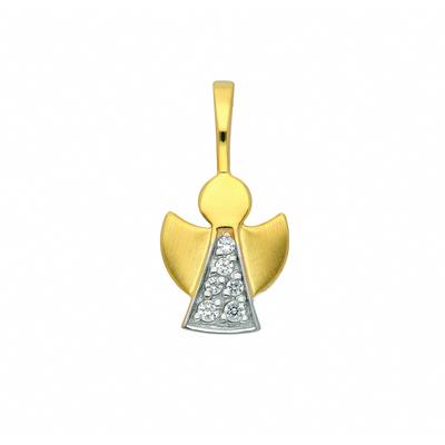 Ketten-Anhänger ADELIA´S "585 Gold Anhänger Engel mit Zirkonia", gold, Schmuckanhänger, Damen, Gold, mit Zirkonia Goldschmuck für Damen