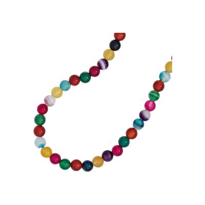 Kette ohne Anhänger JOBO, bunt (mehrfarbig), Halsketten, Damen, Materialmix, L: 38cm, mit Achat 38 cm Image