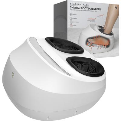 Shiatsu-Fußmassagegerät SHARPER IMAGE "mit Luftkompression, Massagerolle, Fußmassage" Massagegeräte weiß Massagegeräte Sprudelbäder mit Timer- & Wärmefunktion