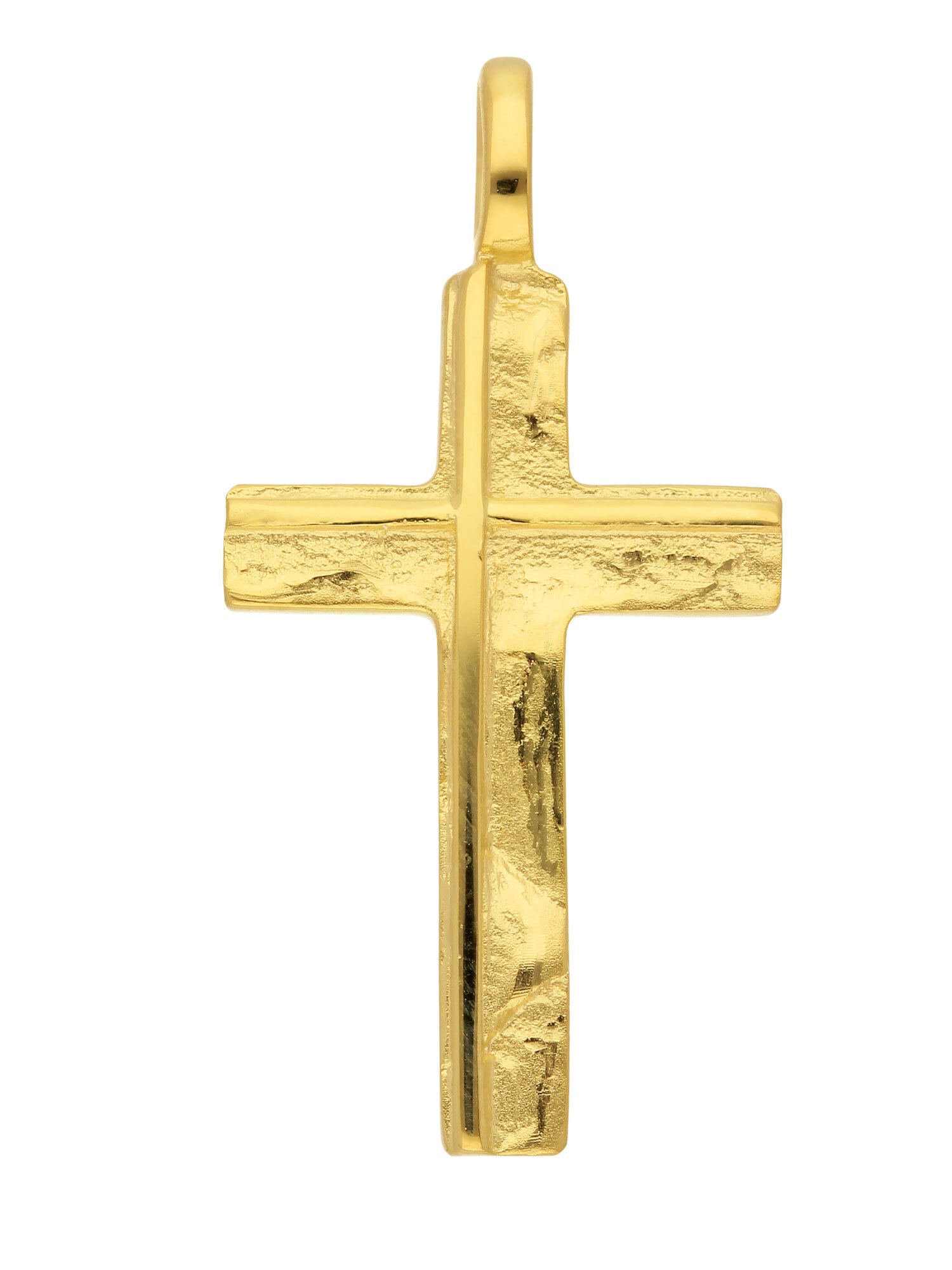 Kettenanhänger ADELIA´S "585 Gold Kreuz Anhänger", gold, Schmuckanhänger, Gold, Goldschmuck für Damen & Herren Image