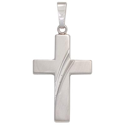 Kreuz-Anhänger JOBO "Anhänger Kreuz", silber (silber 925), Schmuckanhänger, Damen, Silber 925 (Sterlingsilber), 925 Silber