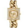 Quarzuhr MICHAEL KORS "MK CHAIN LOCK, MK4711" Armbanduhren goldfarben Damen Quarzuhren