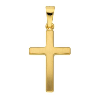 Ketten-Anhänger ADELIA´S "333 Gold Kreuz Anhänger", gold, Schmuckanhänger, Damen, Gelbgold 333, Goldschmuck für Damen & 