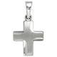 Kreuz-Anhänger JOBO "Anhänger Kreuz" Schmuckanhänger Gr. Silber 925 (Sterlingsilber), silberfarben (silber 925) Damen Anhänger