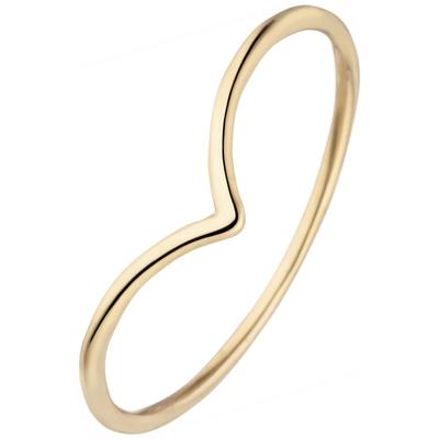 Fingerring JOBO Gr. 58, gelb (gelbgold 585), Fingerringe, Damen, 58, Gelbgold 585, 585 Gold Image