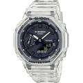 Chronograph CASIO G-SHOCK "GA-2100SKE-7AER" Armbanduhren farblos (transparent, weiß) Herren Quarzuhren