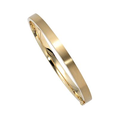 Armreif JOBO "Armband oval" Armbänder Gr. Gelbgold 333, goldfarben (gelbgold 333) Damen 333 Gold