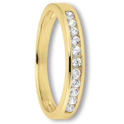 Goldring ONE ELEMENT "Zirkonia Ring aus 333 Gelbgold" Gr. 54, gold, Fingerringe, Damen, 54,mit Zirkonia, Gelbgold 333, D