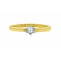 Goldring ADELIA´S "333 Gold Ring mit Zirkonia" Fingerringe Gr. 56, Gelbgold 333, goldfarben (gold) Damen Fingerringe